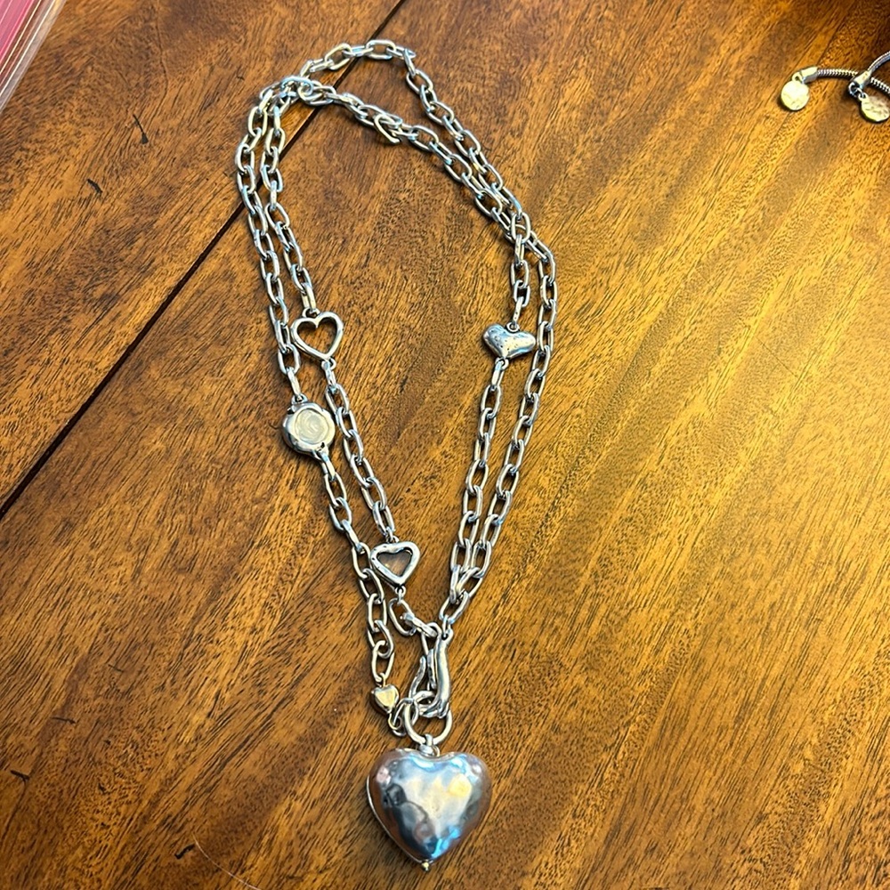 Chico’s Heart Pendant Convertible Necklace